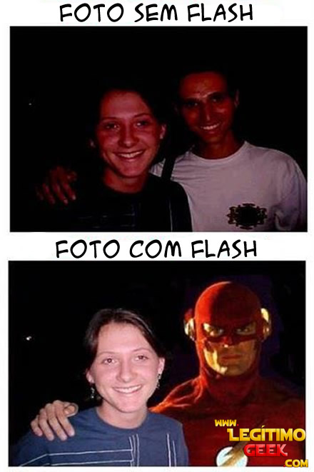 Foto com Flash