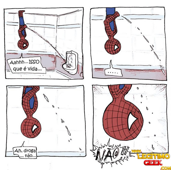 Homem Aranha no Banheiro