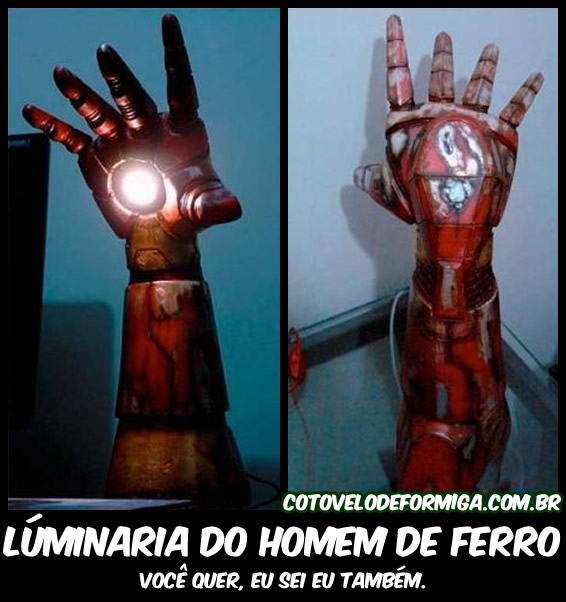 Luminária do Homem de Ferro