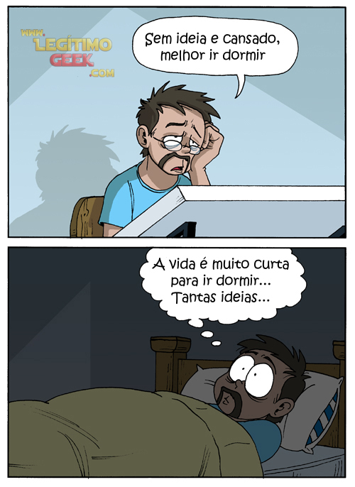 ideias durante a noite