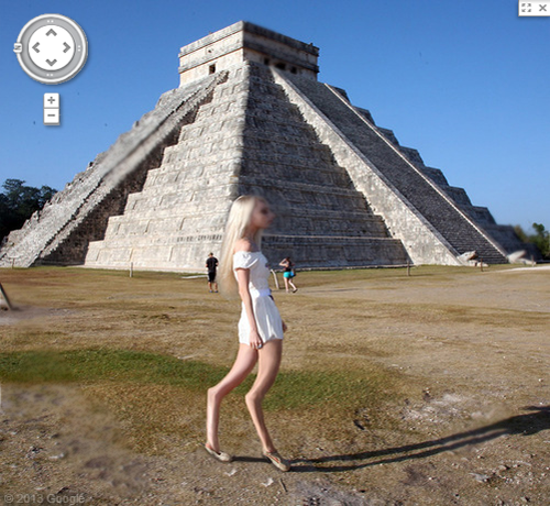 Flagra no Google Street View