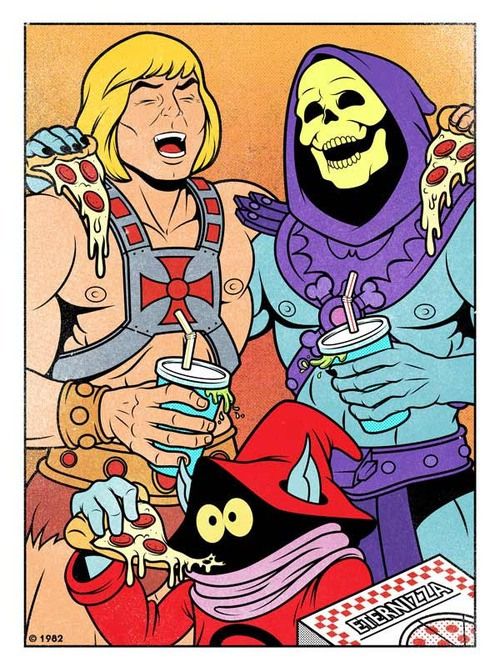 Pizza poderia resolver a treta em Eternia