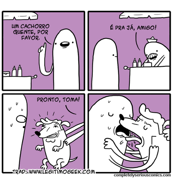 Um cachorro quente por favor