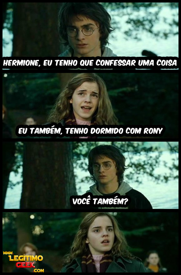 Hermione, preciso confessar uma coisa