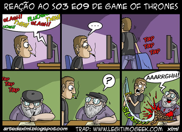 Reação ao episódio nove da terceira temporada de Game of Thrones