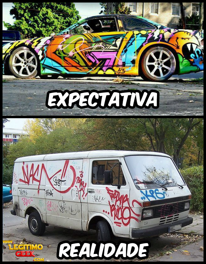 Carro grafitado