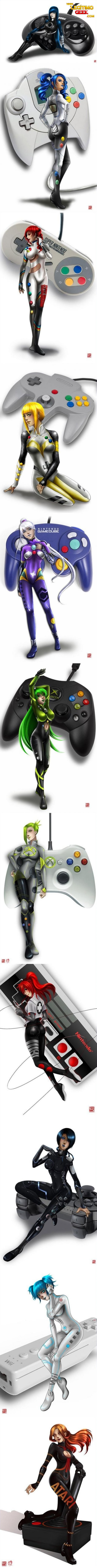 E se o controle dos vídeo games fossem mulheres