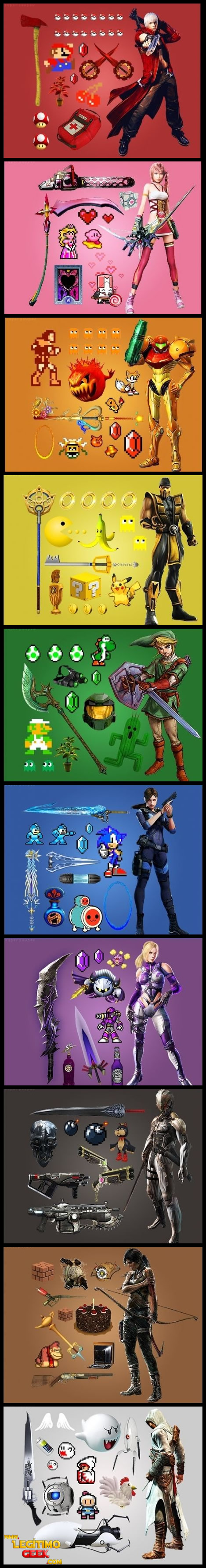 Games resumidos em cores