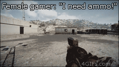 Quando uma garota gamer pede arma em um jogo online