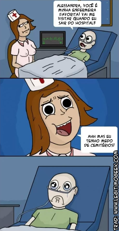 Vai me visitar quando eu sair do hospital