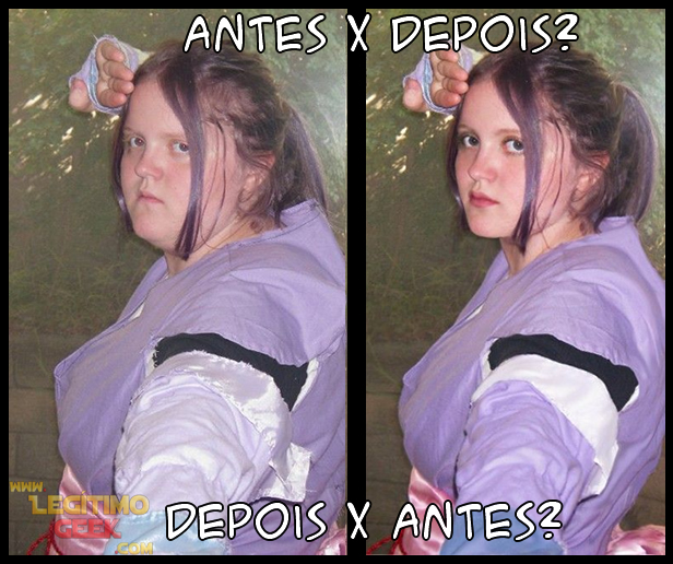 Antes x Depois do photoshop