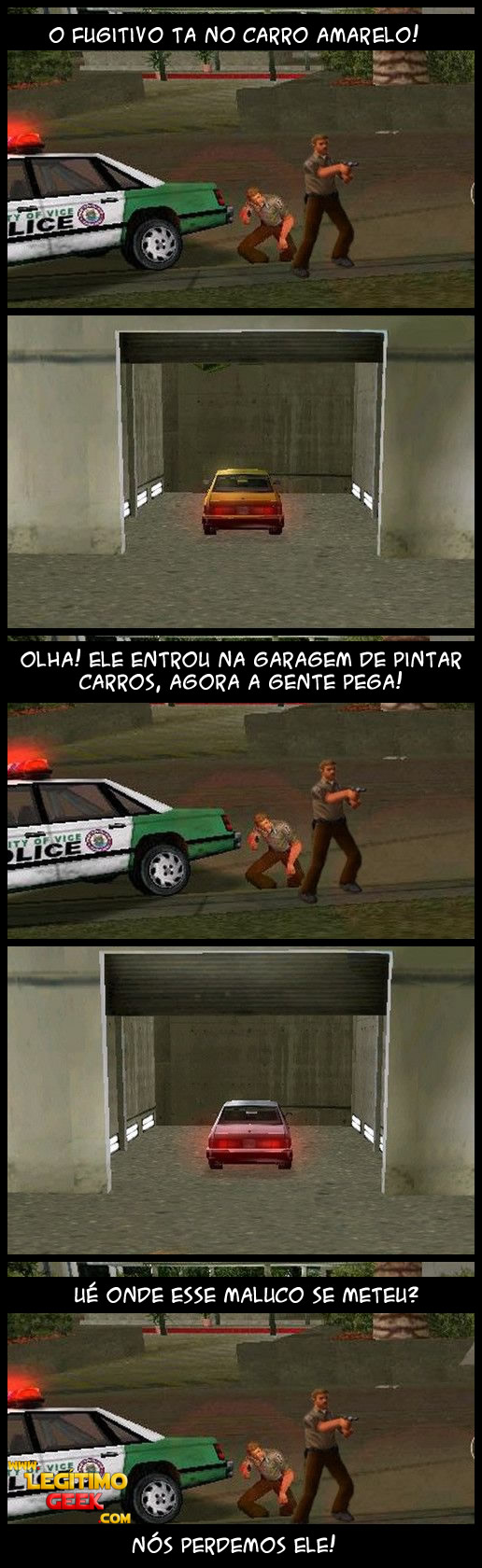 Lógica dos policiais do GTA