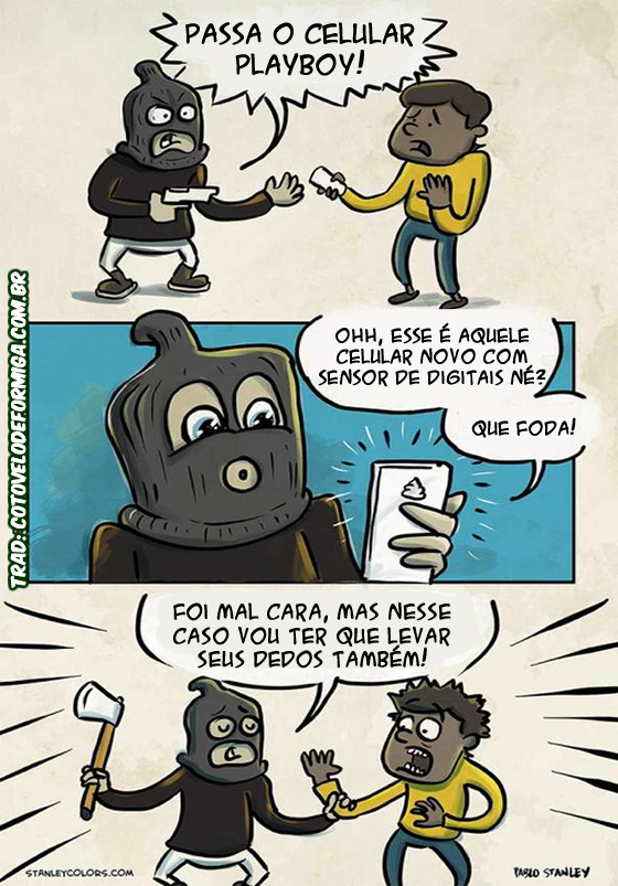 iPhone com leitor de digitais