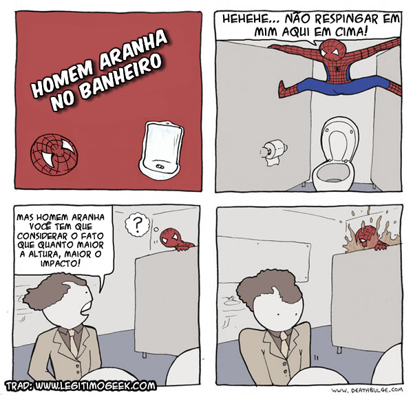 Homem Aranha no Banheiro