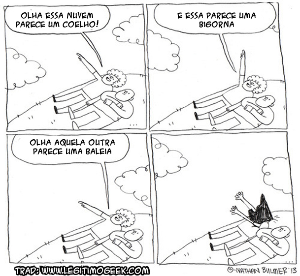Olhando as nuvens