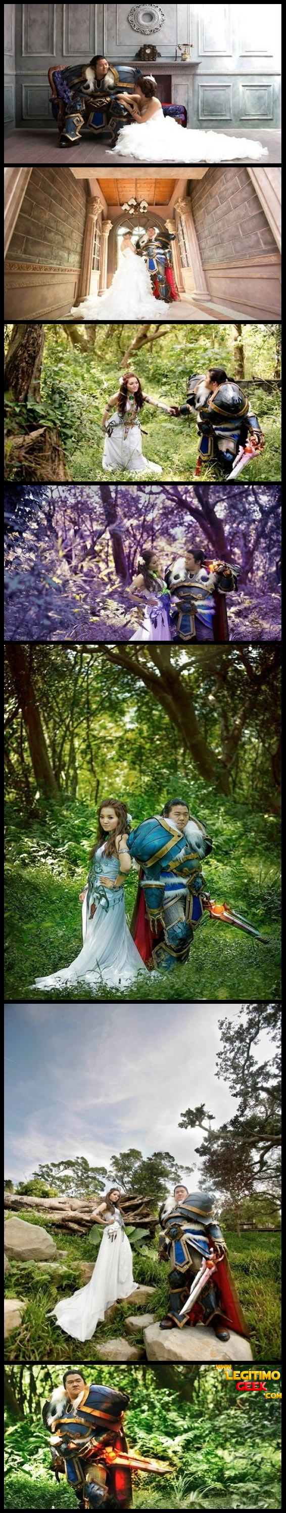 Casamento com tema do World of Warcraft
