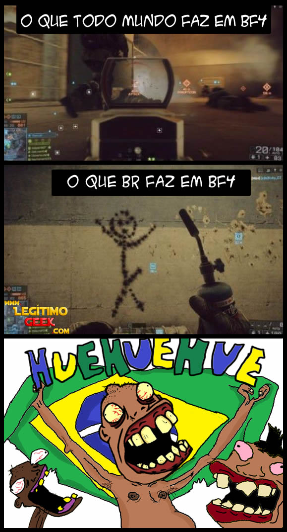 BR jogando BF4