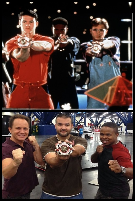 Power Rangers antes e depois