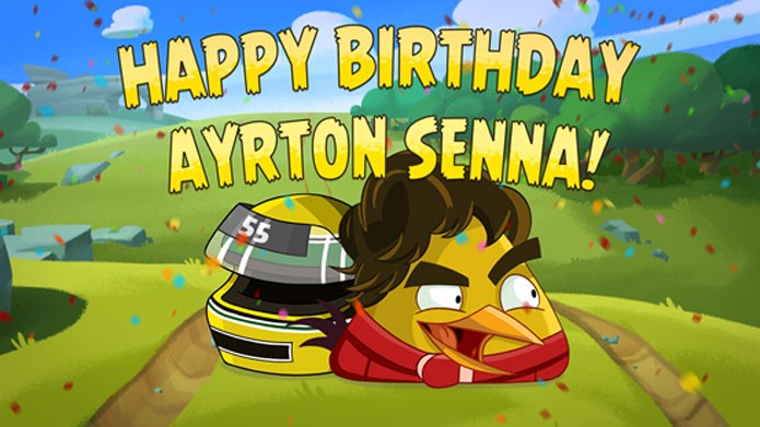 Angry Birds Go ganha personagem inspirado em Ayrton Senna