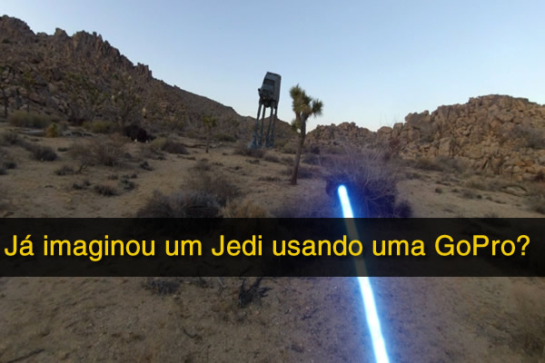Já imaginou um Jedi usando uma GoPro?