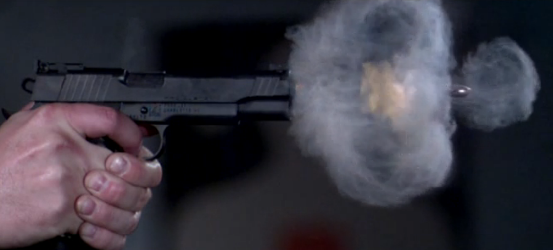 Mythbusters mostram como é um tiro filmado a 73 mil frames por segundo