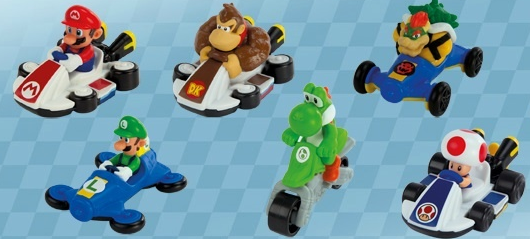 Brindes do McLanche Feliz serão personagens do Mario Kart