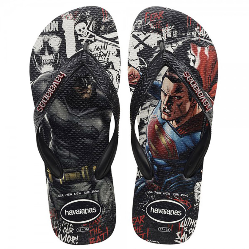 Havaianas lança linha de chinelos inspirados em Batman vs Superman