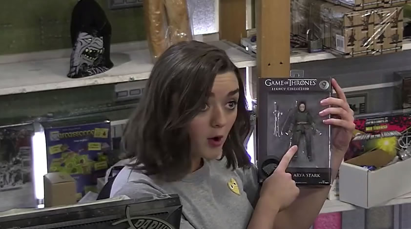 Arya Stark vira atendente de loja em pegadinha de Game of Thrones