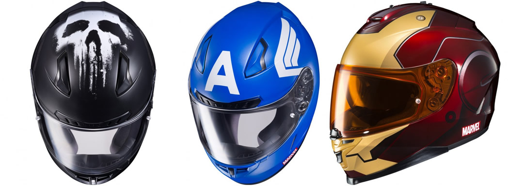 Marvel lançou uma linha de capacetes para motociclistas