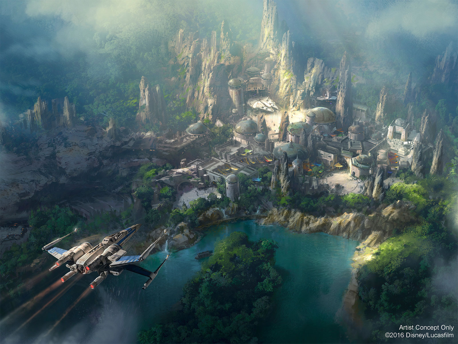 Disney divulga imagens conceituais de parque temático de Star Wars